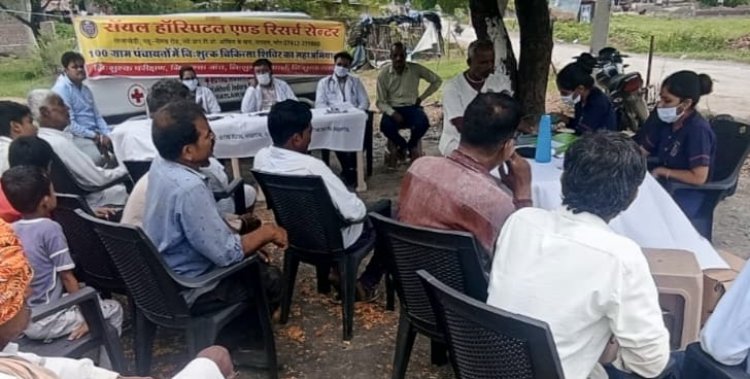 ग्राम बाजेड़ा शिविर में, 178 मरीजों की हुई जाँच l