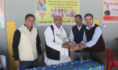 50 मरीजों का शिविर में नि:शुल्क किया गया