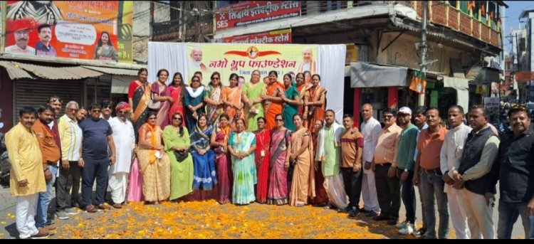 नमो ग्रुप फाउंडेशन द्वारा भगवान श्री देवनारायण जी की भव्य शोभायात्रा का भव्य स्वागत किया