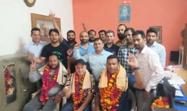 जूनियर व सीनियर इंस्टिट्यूट के चुनाव में विजय प्रत्याशियों का हिन्द मजदूर सभा ने किया सम्मान