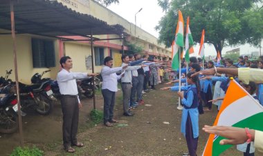 बजाना विकासखंड में तिरंगा रैली निकाली