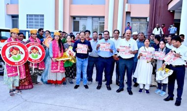 बाल विवाह रोकथाम एवं दहेज प्रथा मुक्त भारत’’ हेतु जागरूकता रथ को दी हरी झंडी