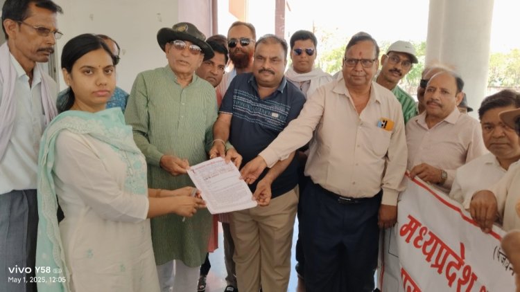 मध्यप्रदेश श्रमजीवी पत्रकार संघ ने रैली निकालकर मुख्य मंत्री के नाम कलेक्टर को दिया ज्ञापन
