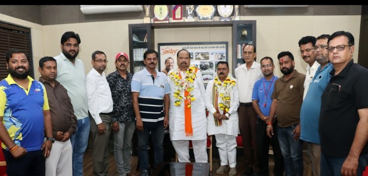 खेल संगठनों ने कैबिनेट मंत्री चेतन्य काश्यप का स्वागत कर जताया आभार