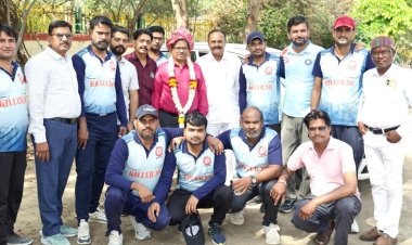  बाबा साब  डॉ अंबेडकर जयंती पर क्रिकेट टूर्नामेंट का हुआ शुभारंभ 