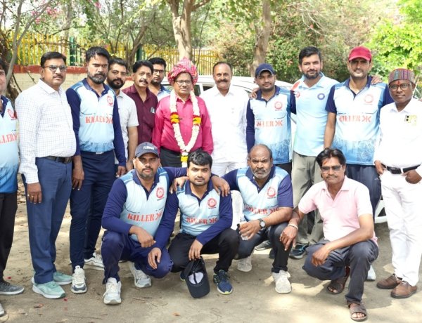  बाबा साब  डॉ अंबेडकर जयंती पर क्रिकेट टूर्नामेंट का हुआ शुभारंभ 