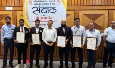 उत्कृष्ट कार्य के लिए रतलाम मंडल के श्रेष्ठ वाणिज्य कर्मियों को किया सम्मानित